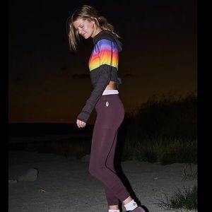 FP Movement by Free People - Huddle Printed Hooded Layer Espresso